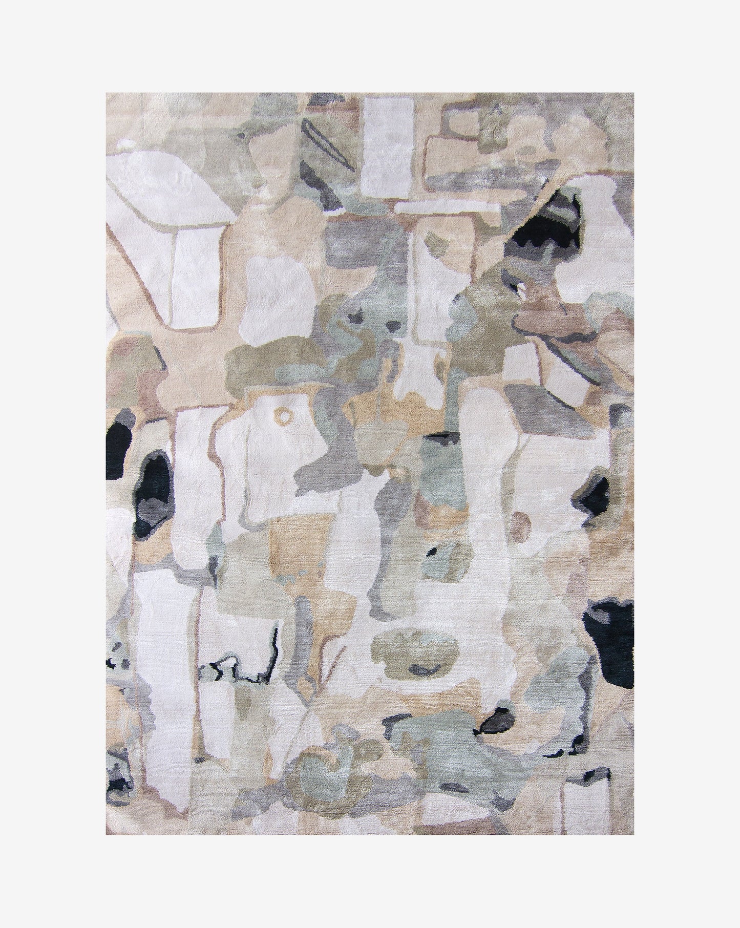 A Medina Hand Knotted Rug||Blanca with a lot of different shapes and colors from Medina.