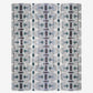 A grey and blue Septaria Hand Knotted Rug Light with a pattern on it
