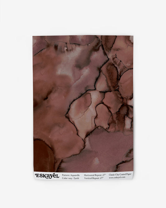 Watercolor wallpaper swatch image of Aquarelle Earth | Eskayel