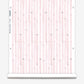 A pink Bamboo Stripe Wallpaper Coral with white stripes on it