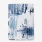 A blue and white Cherifia Wallpaper pattern painting on wallpaper