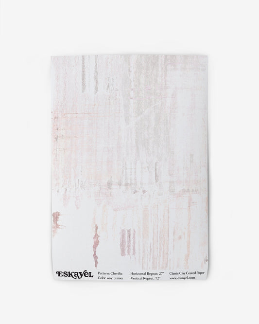 Wallpaper swatch image of Cherifia Lumier's watercolored in pink hues | Eskayel