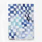A Chess Wallpaper Ocean blue and white checkerboard pattern
