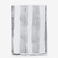 A black and white Gradient Stripe Wallpaper Slate fabric