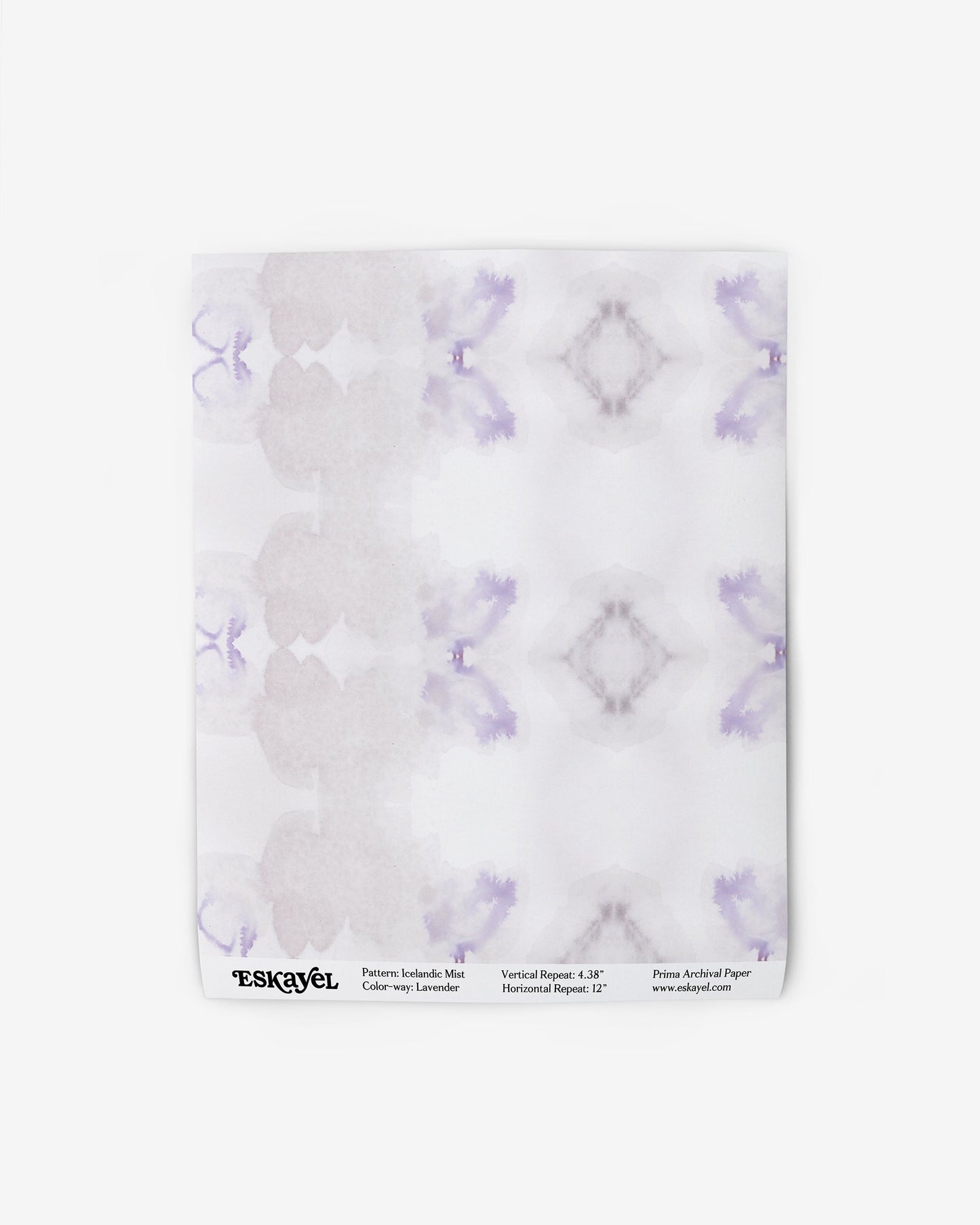 Icelandic Mist Wallpaper Sample||Lavender