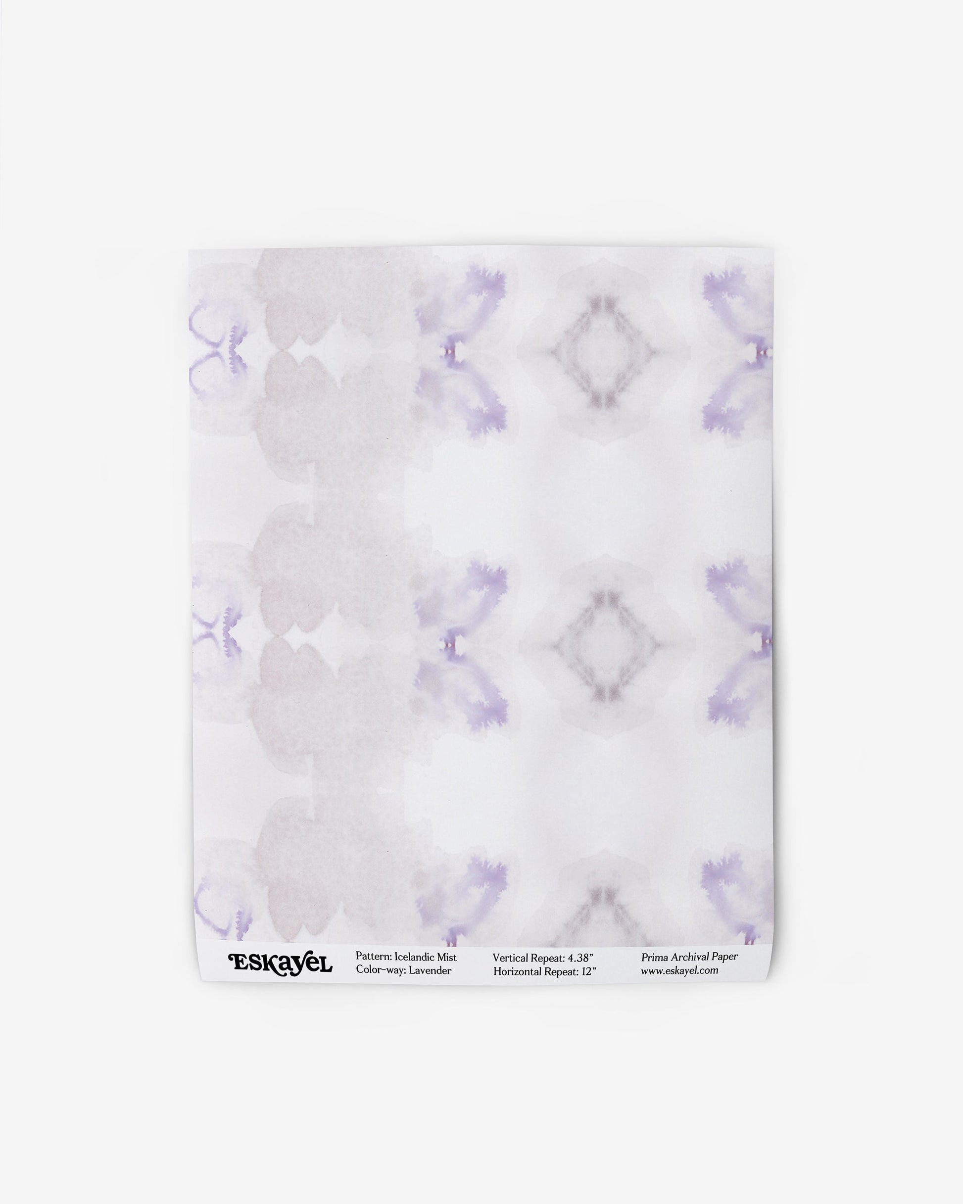 An image of Icelandic Mist Wallpaper Sample Lavender on wallpaper is available for sampleon wallpaper