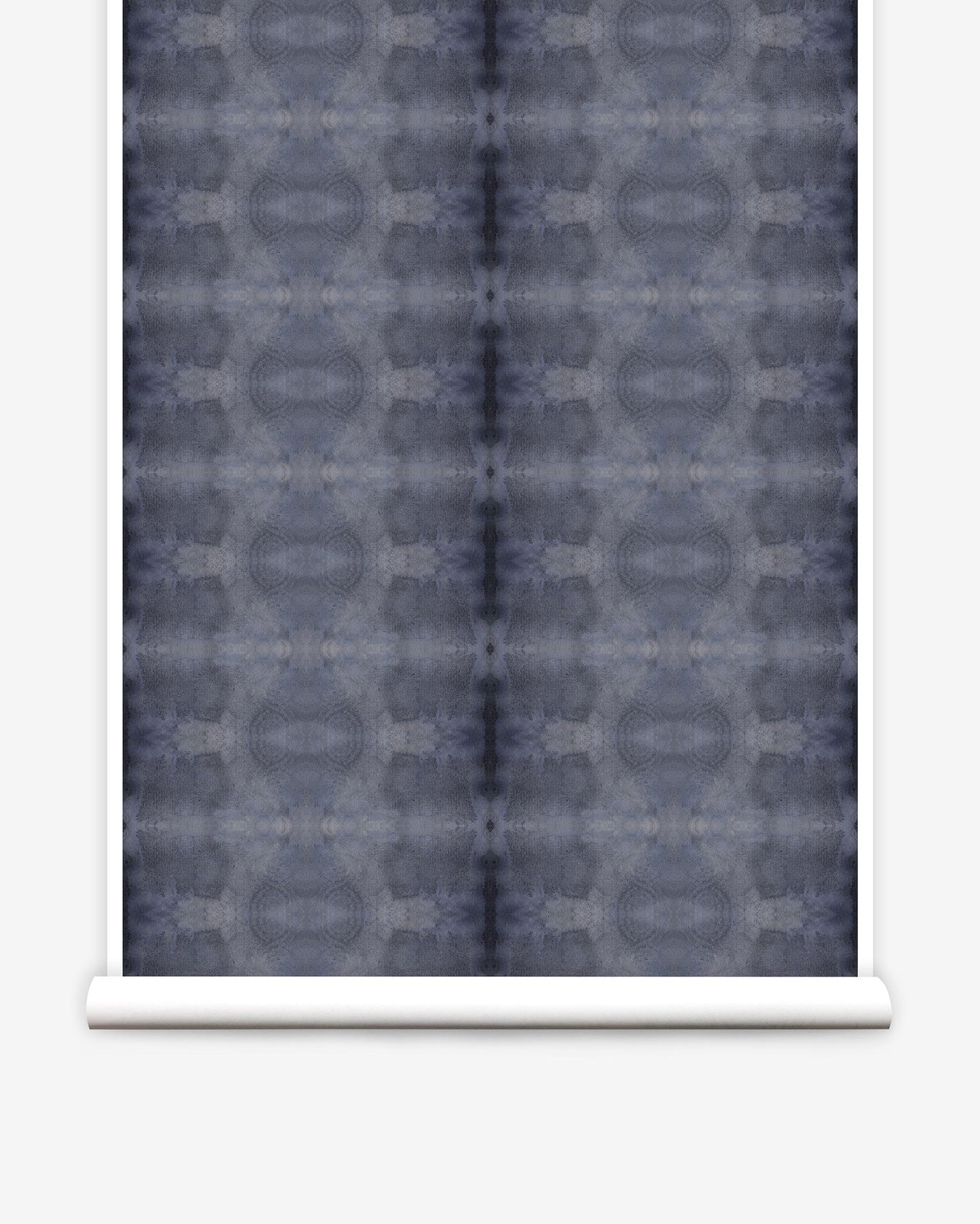 A Kusafiri Wallpaper||Indigo with a pattern from the Era Collection.