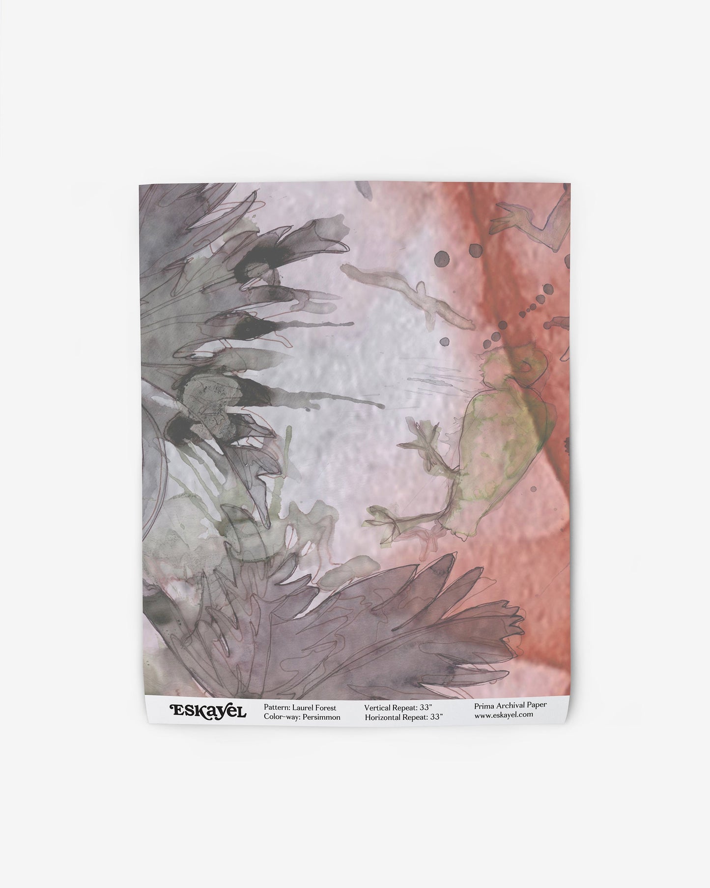 Laurel Forest Wallpaper||Persimmon