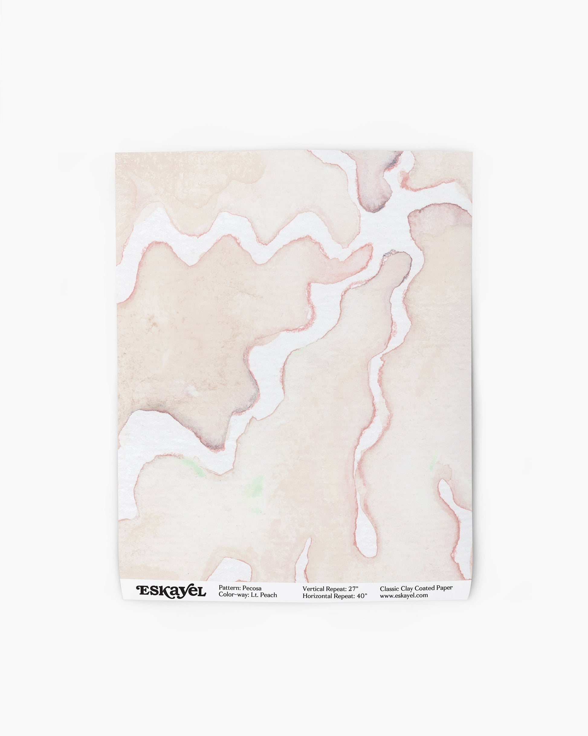 A Pecosa Wallpaper Sample Light Peach on wallpaper is available on wallpaper