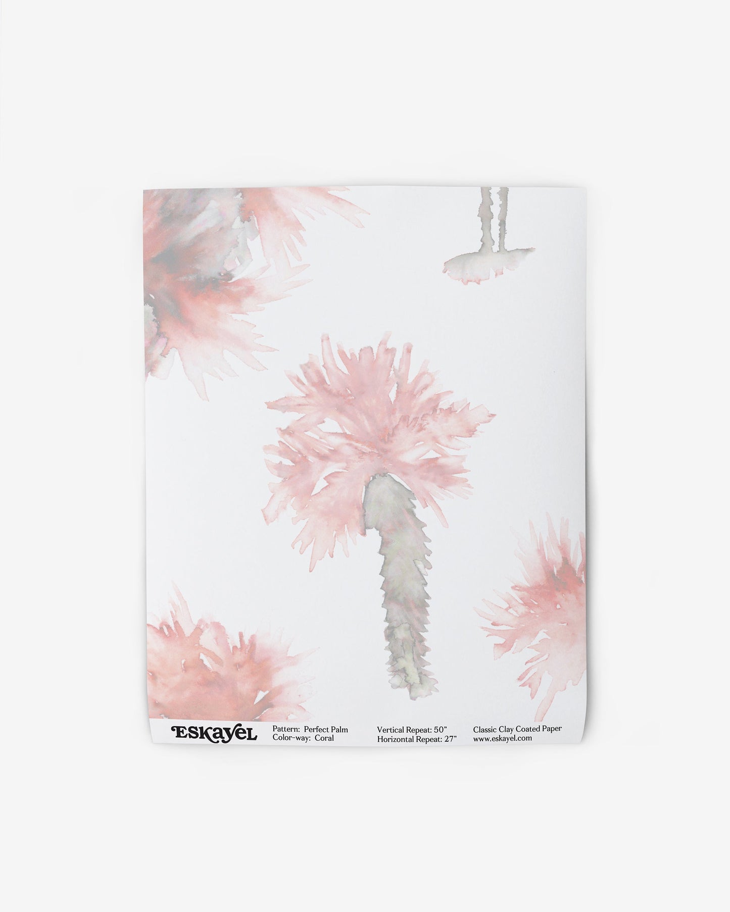 a Perfect Palm Wallpaper Sample Coral notepad
