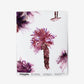 Purple watercolor palm trees on a Perfect Palm Wallpaper Persimmon background