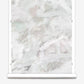 A roll of Regalo di Dio Wallpaper Mural Alba with white and gray flowers on it