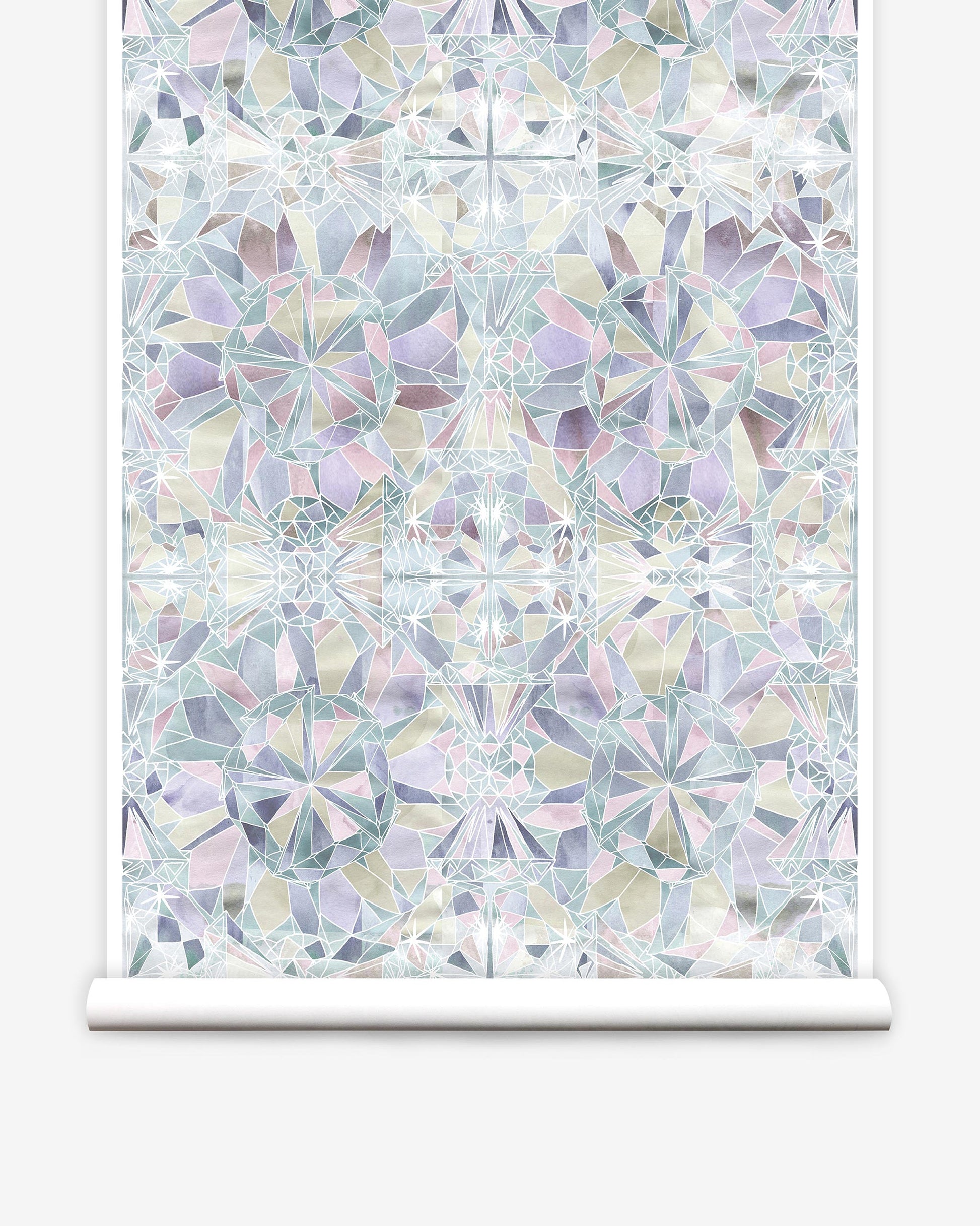 A Solitaire Wallpaper Diamond with a floral pattern