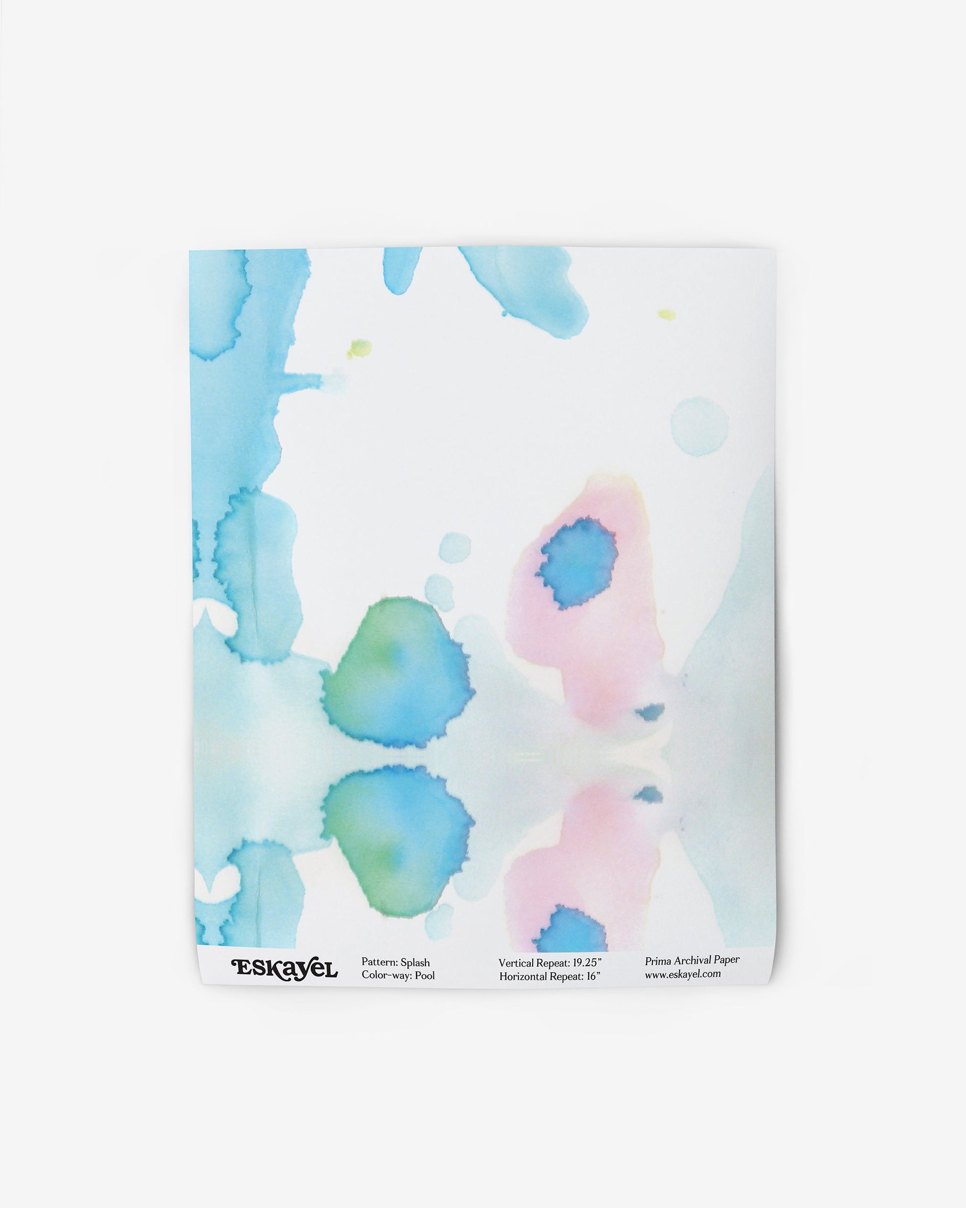 A Splash Wallpaper Pool with watercolor splashes on it