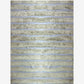 A Bold Stripe Hand Knotted Rug  Gulf with bold stripes on a white background