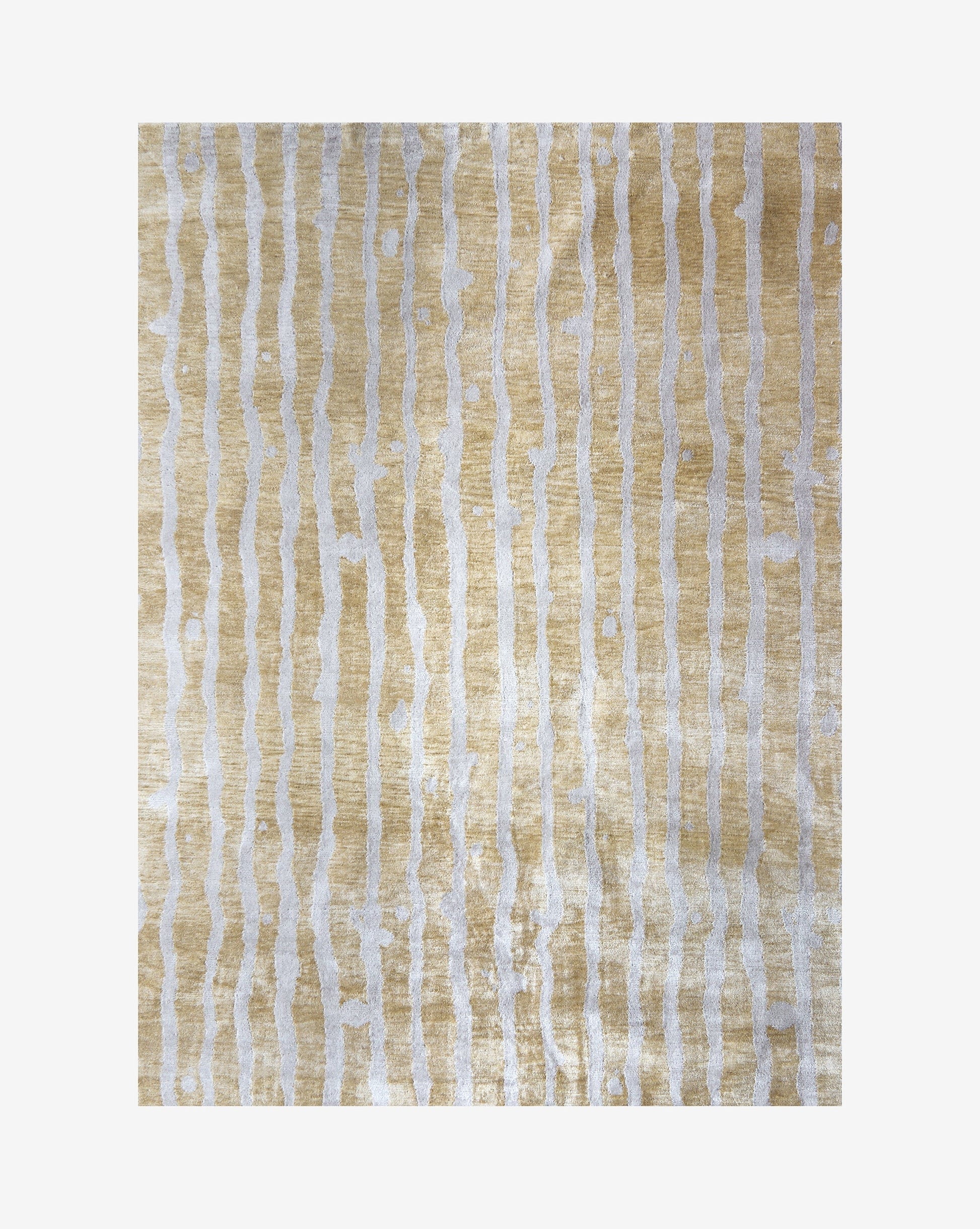 a silk and wool hand knotted rug